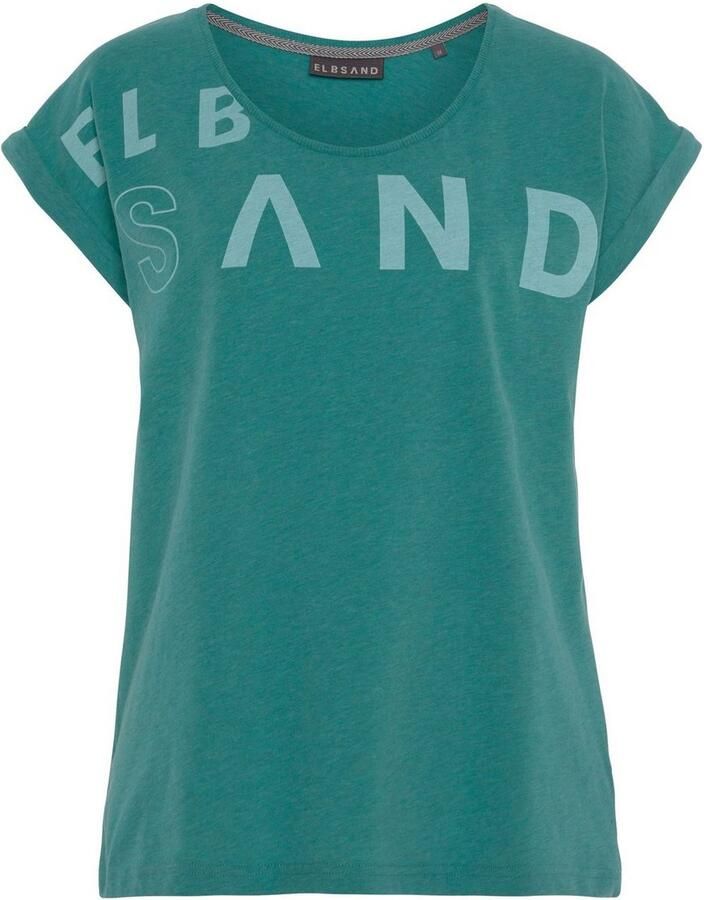 Elbsand T-shirt gemaakt van zachte jersey shirt met korte mouwen sportief en comfortabel