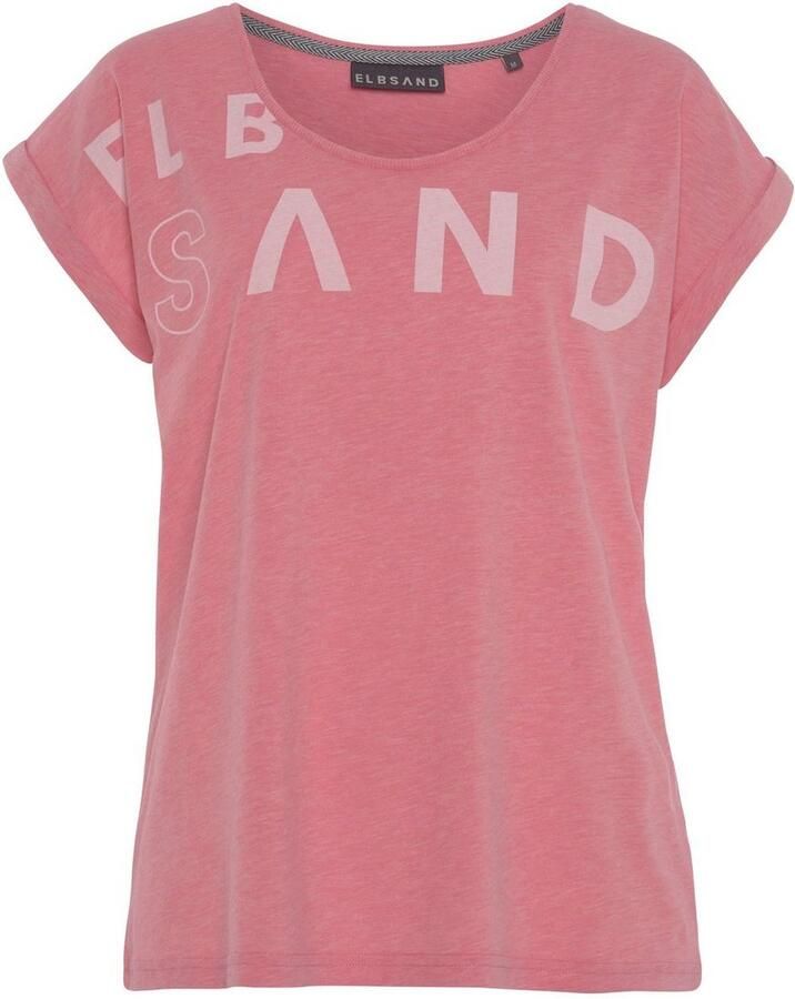 Elbsand T-shirt gemaakt van zachte jersey shirt met korte mouwen sportief en comfortabel