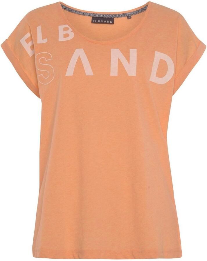 Elbsand T-shirt gemaakt van zachte jersey shirt met korte mouwen sportief en comfortabel