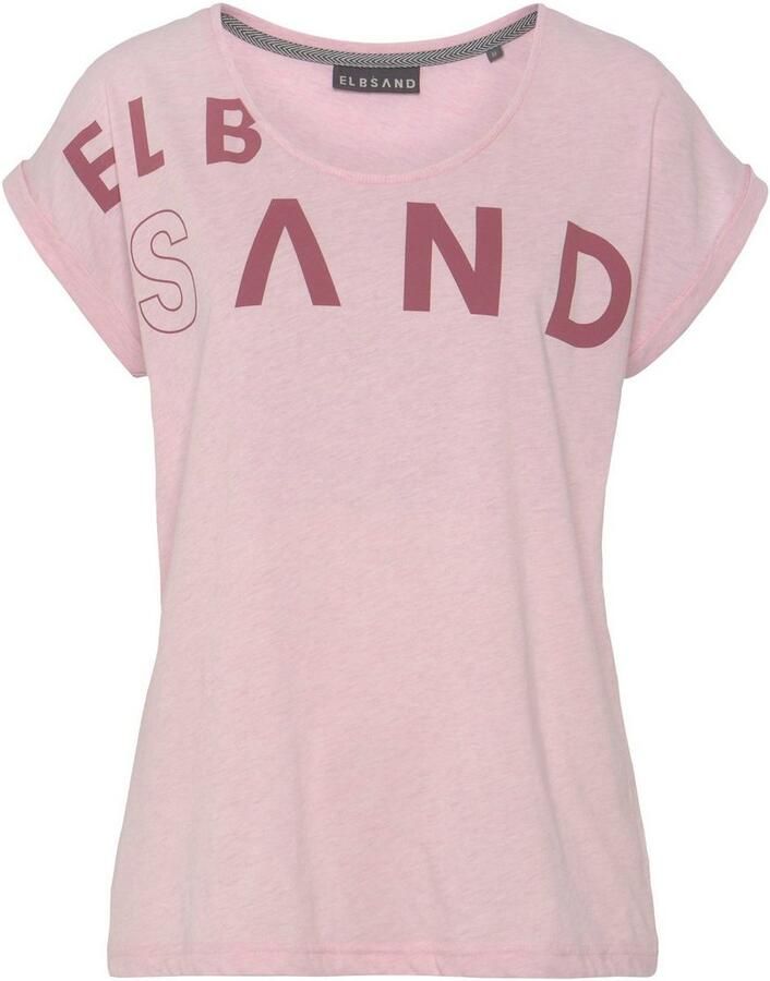 Elbsand T-shirt gemaakt van zachte jersey shirt met korte mouwen sportief en comfortabel