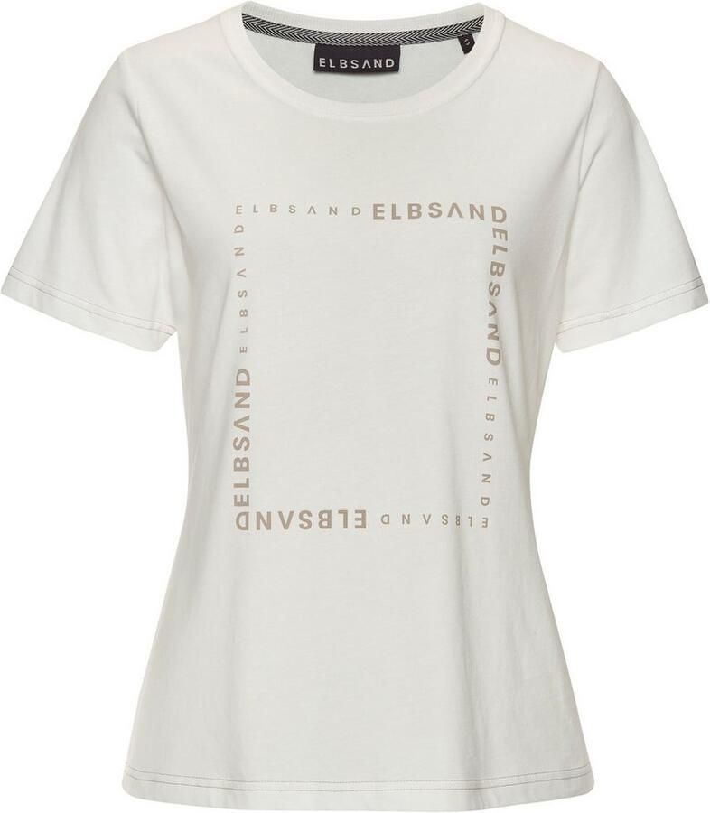 Elbsand T-shirt met logoprint voor