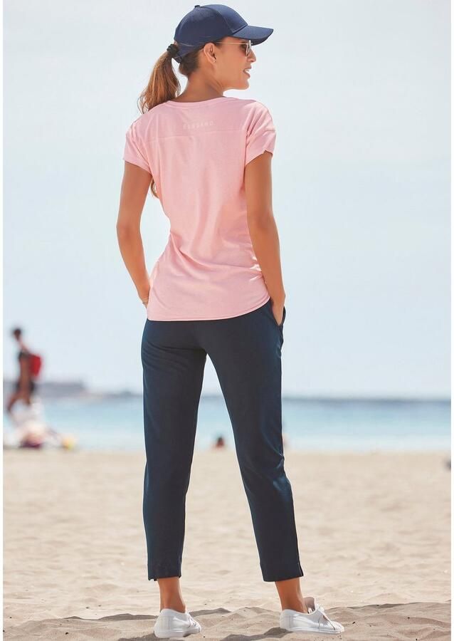 Elbsand T-shirt Ranva met logoprint shirt met korte mouwen van katoenmix sportief - Foto 3