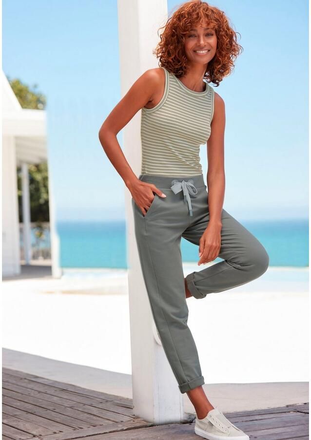 Elbsand Tanktop ISA van zachte ribkwaliteit zomers top in streeplook - Foto 3