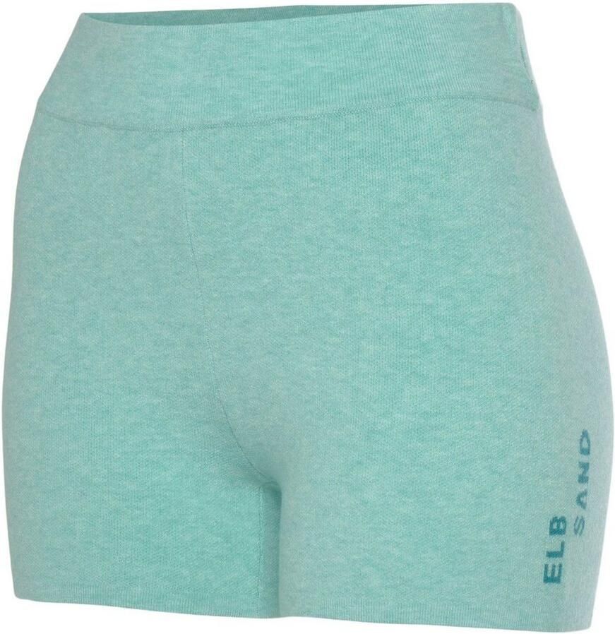 Elbsand Tricotbroek Korte broek van hoogwaardig breiwerk met logostiksel loungewear