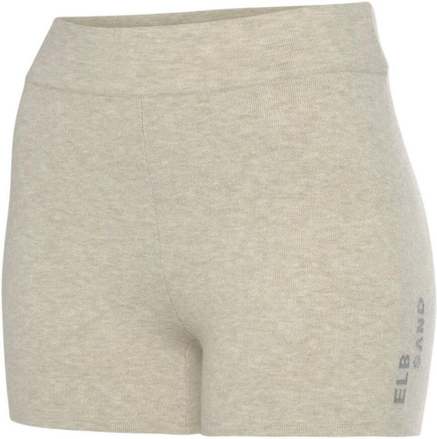 Elbsand Tricotbroek Korte broek van hoogwaardig breiwerk met logostiksel loungewear