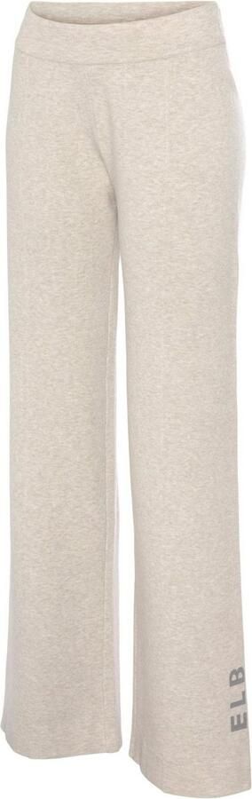 Elbsand Tricotbroek -Loungebroek met wijde pijpen en geborduurd logo loungewear - Foto 7