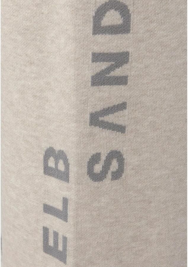 Elbsand Tricotbroek -Loungebroek met wijde pijpen en geborduurd logo loungewear - Foto 2