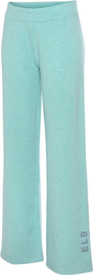 Elbsand Tricotbroek -Loungebroek met wijde pijpen en geborduurd logo loungewear - Foto 8