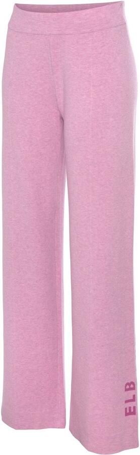 Elbsand Tricotbroek -Loungebroek met wijde pijpen en geborduurd logo loungewear - Foto 7