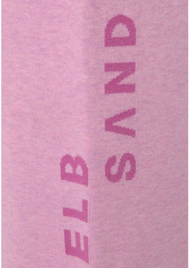 Elbsand Tricotbroek -Loungebroek met wijde pijpen en geborduurd logo loungewear - Foto 3