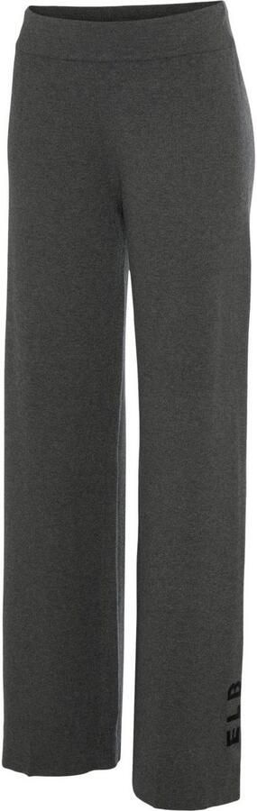 Elbsand Tricotbroek -Loungebroek met wijde pijpen en geborduurd logo loungewear - Foto 6