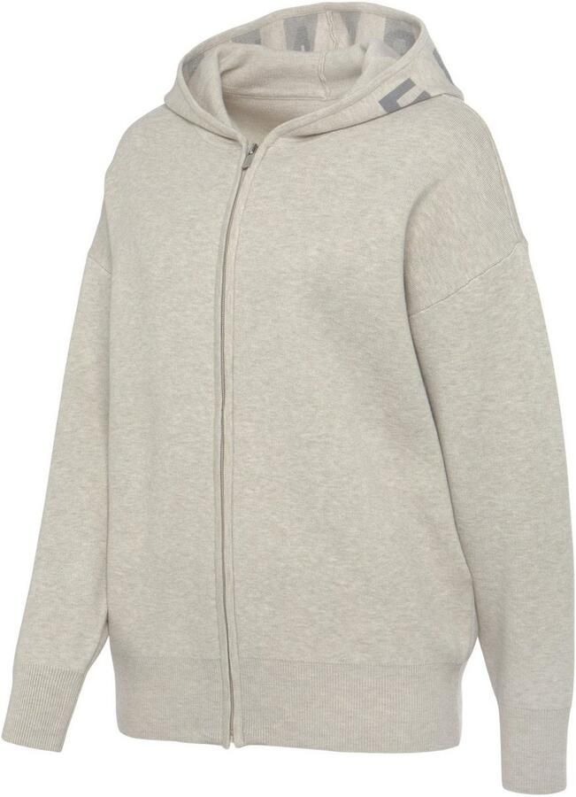 Elbsand Vest -lounge jas van hoogwaardige brei en geborduurd logo loungewear - Foto 2