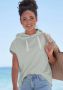 Elbsand Hoodie Catia kortarm hoodie met logo-opdruk achter - Thumbnail 1