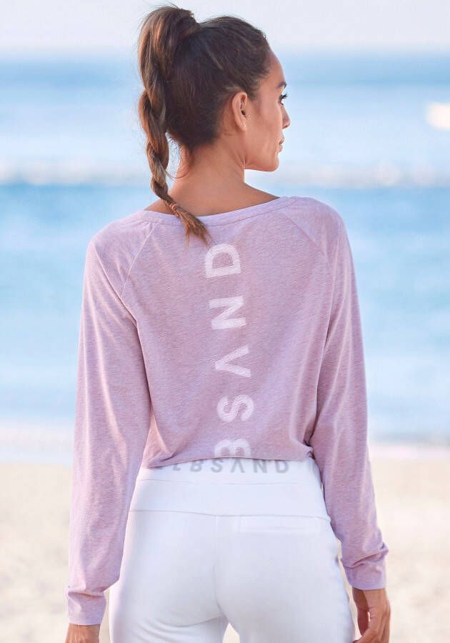 Elbsand Longsleeve Tira met logoprint achter