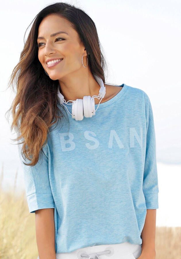 Elbsand Shirt met 3 4-mouwen IDUNA met logoprint