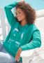 Elbsand Sweatshirt Fionni met grote logoprint sportief-casual - Thumbnail 1