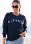 Elbsand Sweatshirt Sontje met flockprint aan de voorkant sportief-casual - Thumbnail 1