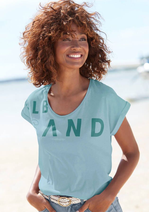 Elbsand T-shirt gemaakt van zachte jersey shirt met korte mouwen sportief en comfortabel