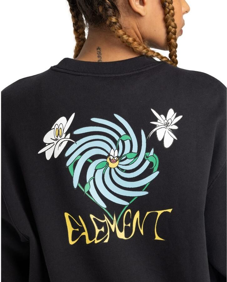 Ele t Sweatshirt Swirl Flower