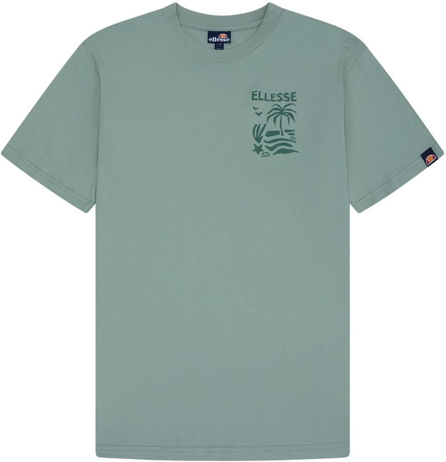 Ellesse T-shirt met motief- en labelprint model 'TROPICOSA'