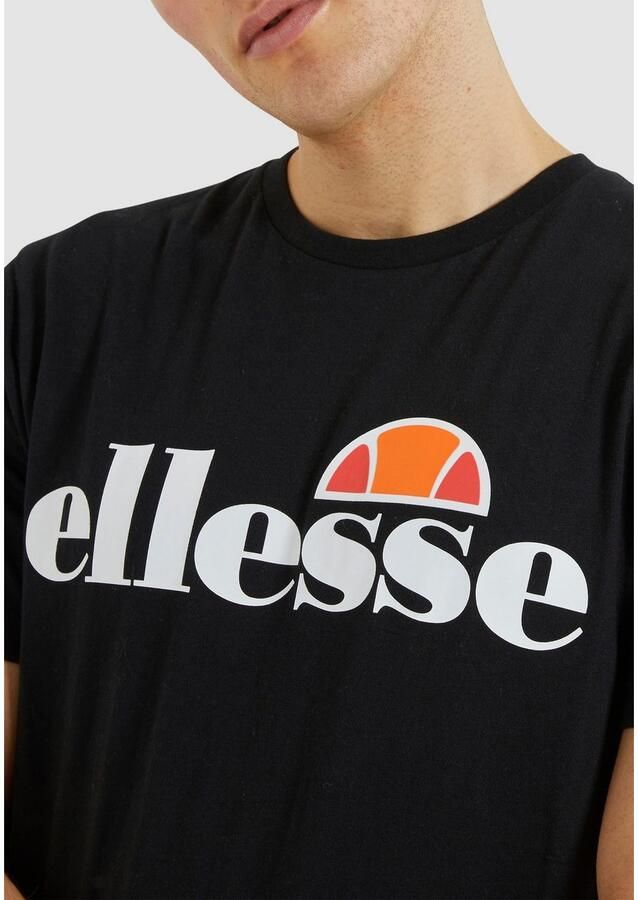 Ellesse Zwarte Logo Print Korte Mouw T-shirt Black Heren - Foto 2