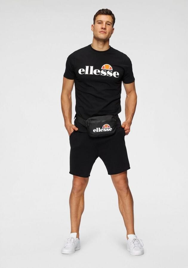 Ellesse Zwarte Logo Print Korte Mouw T-shirt Black Heren - Foto 7