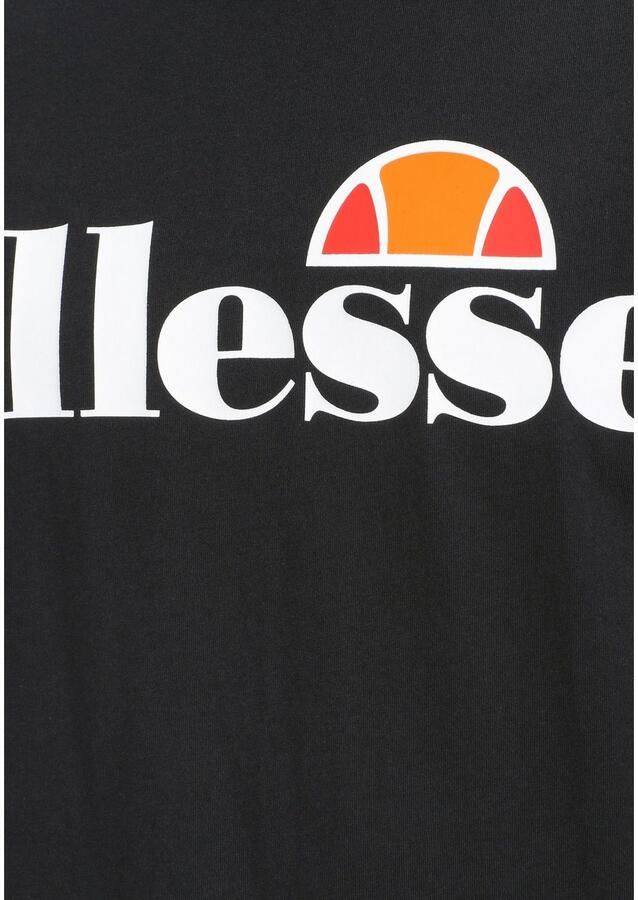 Ellesse Zwarte Logo Print Korte Mouw T-shirt Black Heren - Foto 3