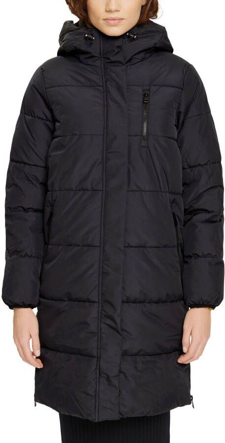 Esprit Lange jas met capuchon model 'Puffer'
