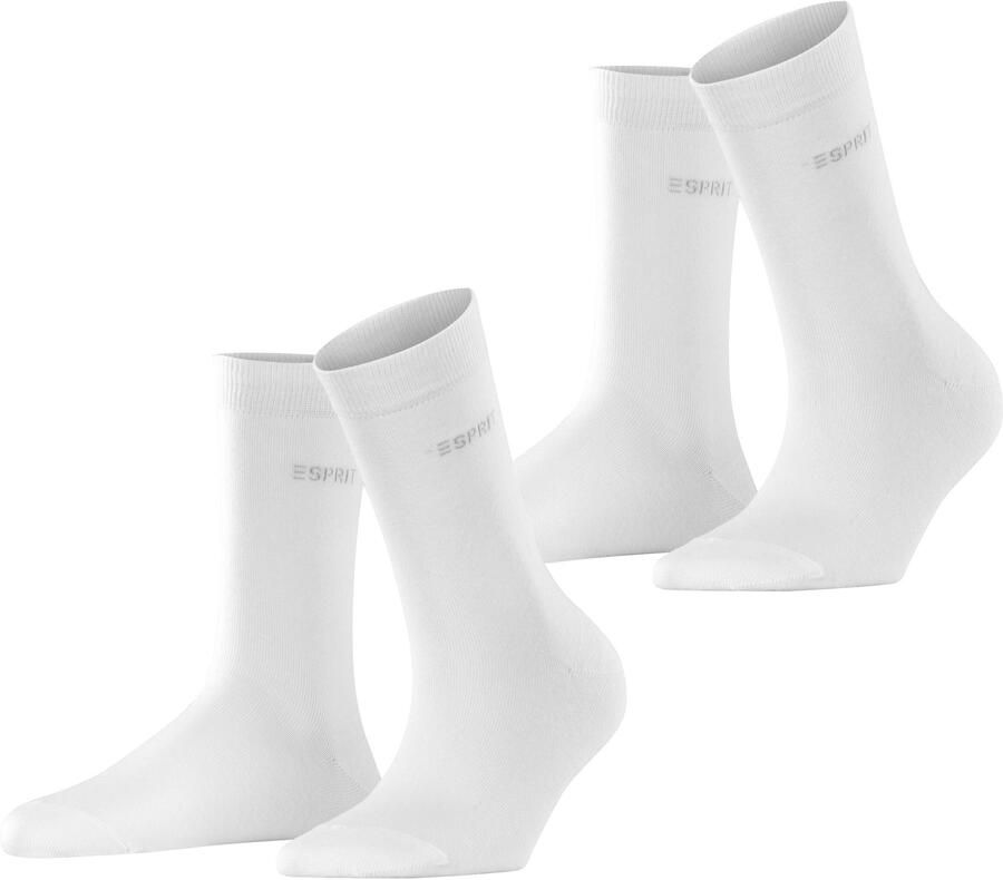 Esprit Sokken Uni van elastisch materiaal ademend (2 paar Set van 2) - Foto 5