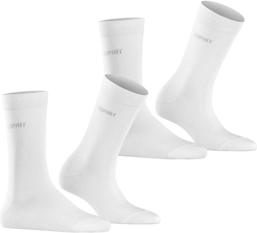Esprit Sokken Uni van elastisch materiaal ademend (2 paar Set van 2) - Foto 2