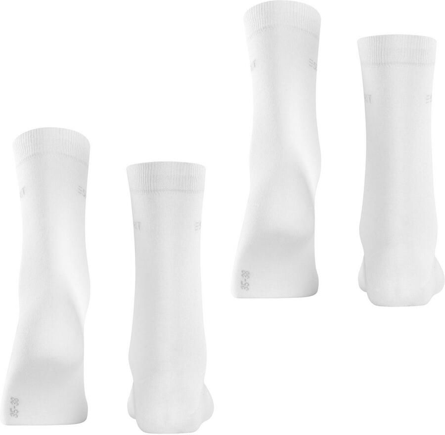 Esprit Sokken Uni van elastisch materiaal ademend (2 paar Set van 2)