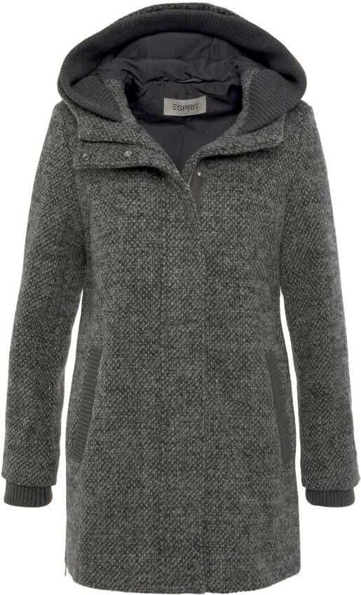 Esprit Korte jas ECA jas met capuchon