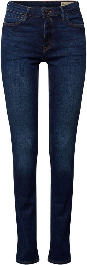 Esprit Slim fit jeans met medium-rise-wash-effect