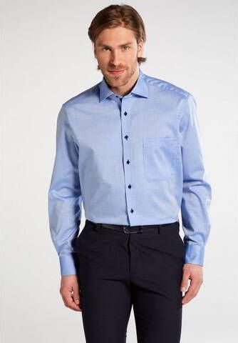 Eterna overhemd strijkvrij Comfort Fit lichtblauw