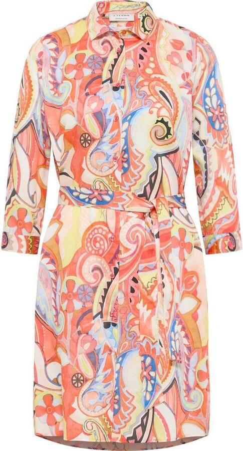 Eterna Jurk met overhemdkraag Loose fit - Foto 4