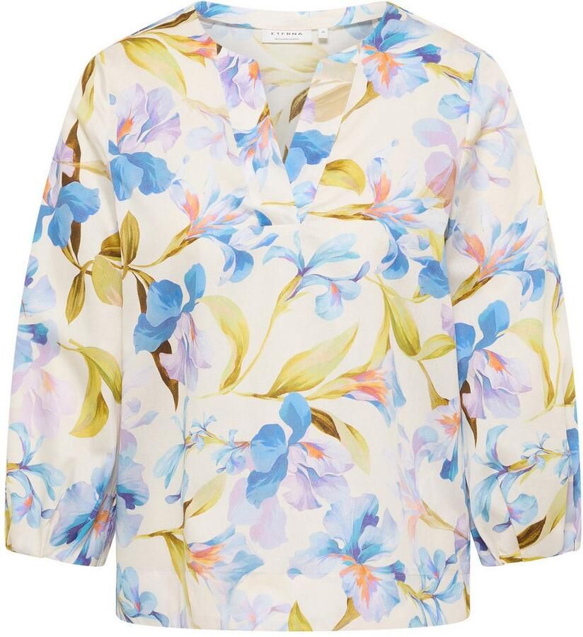 Eterna Comfort fit blouse met V-hals