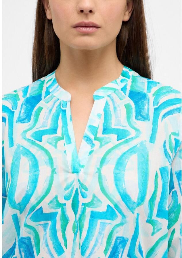 ETERNA COMFORT FIT Blouse met tuniekkraag - Foto 2