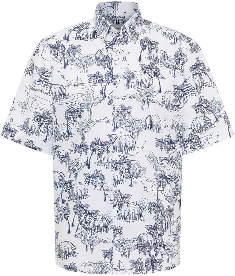 Eterna Overhemd met korte mouwen Comfort fit EASY IRON (gemakkelijk te strijken)