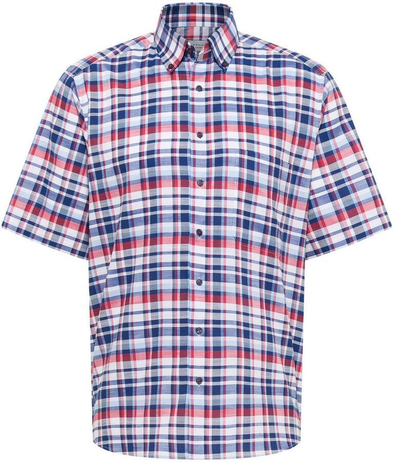 Eterna Overhemd met korte mouwen Comfort fit EASY IRON (gemakkelijk te strijken)