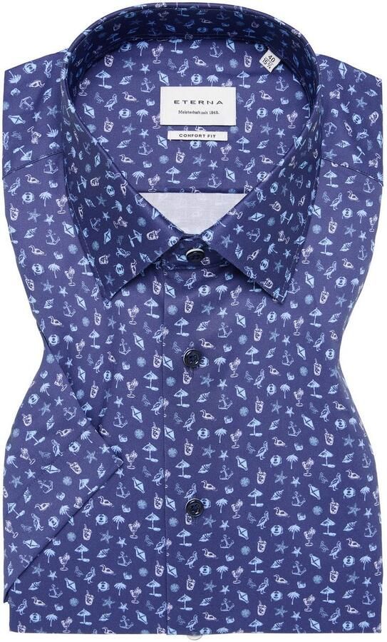 Eterna Overhemd met korte mouwen Comfort fit - Foto 5