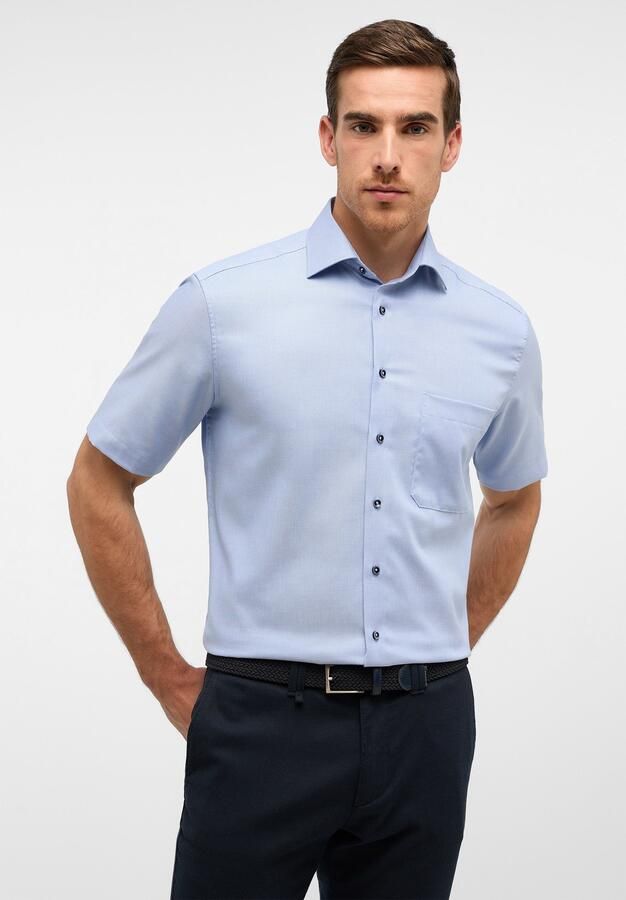 Eterna Overhemd met korte mouwen Comfort fit NON IRON (strijkvrij) - Foto 6