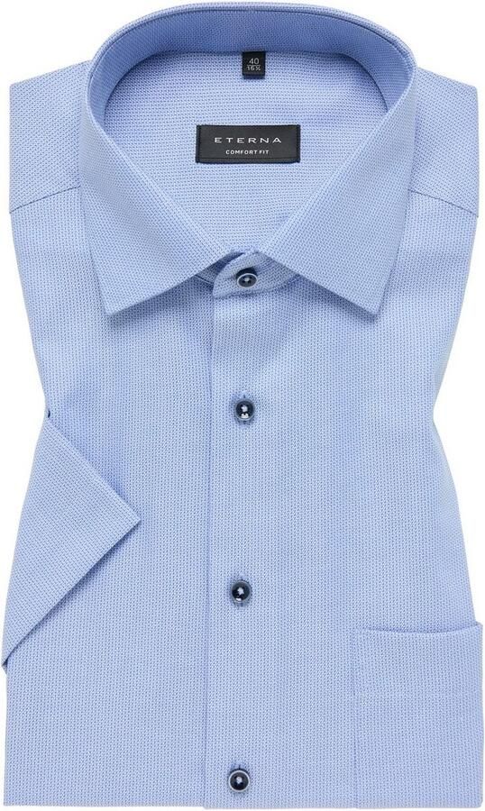 Eterna Overhemd met korte mouwen Comfort fit NON IRON (strijkvrij) - Foto 5