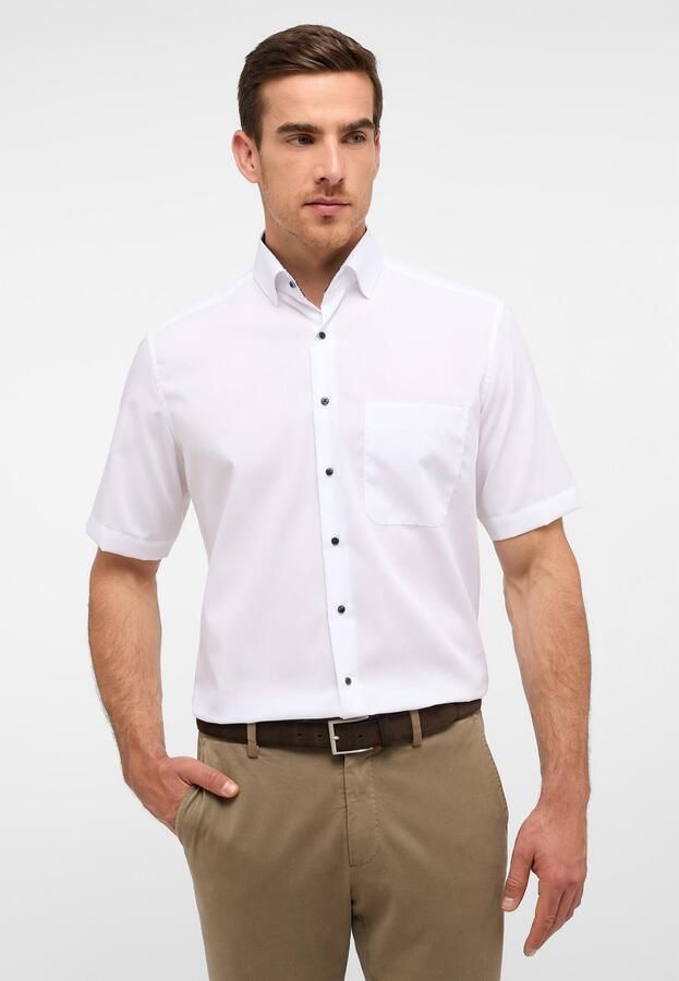 Eterna Overhemd met korte mouwen Comfort fit NON IRON (strijkvrij) - Foto 6