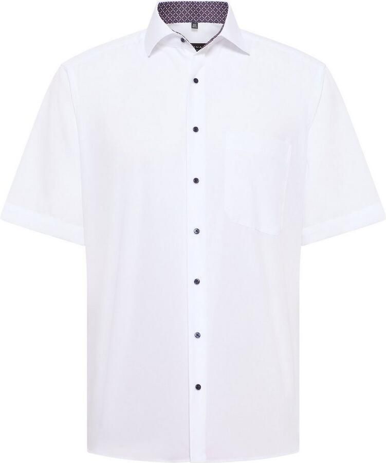Eterna Overhemd met korte mouwen Comfort fit NON IRON (strijkvrij)