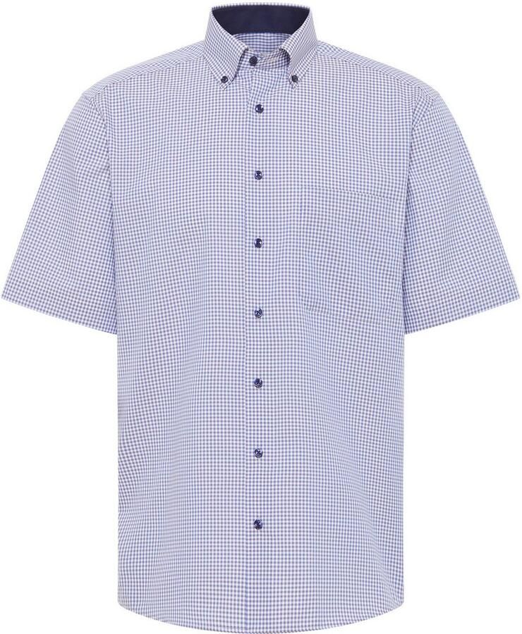 Eterna Overhemd met korte mouwen Comfort fit NON IRON (strijkvrij)