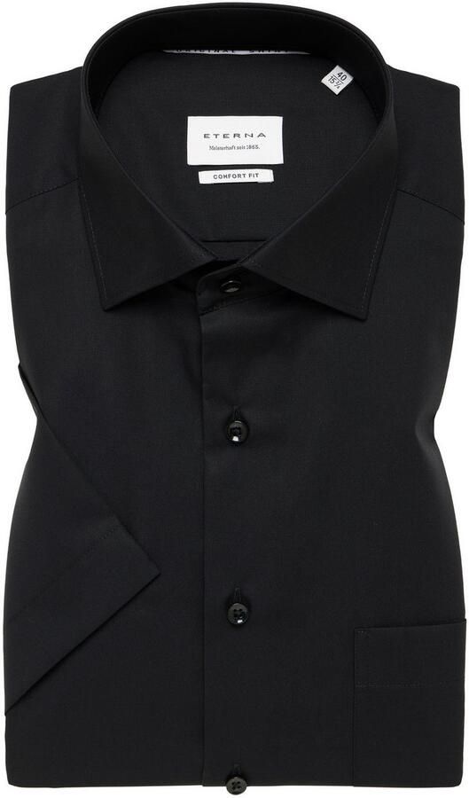 Eterna Overhemd met korte mouwen Comfort fit NON IRON (strijkvrij) - Foto 5
