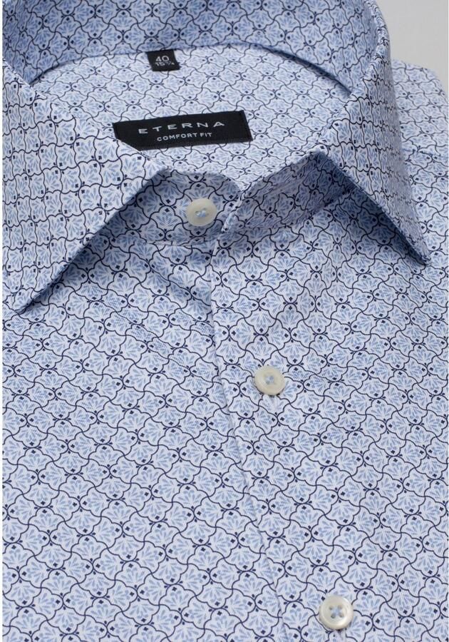 Eterna Overhemd met korte mouwen Comfort fit NON IRON (strijkvrij) - Foto 2