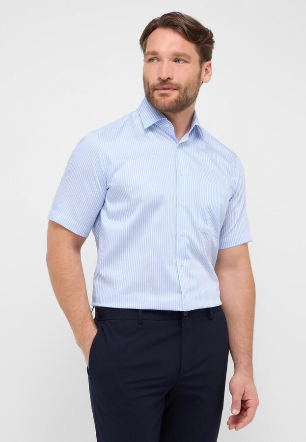 Eterna Overhemd met korte mouwen Comfort fit NON IRON (strijkvrij) - Foto 6