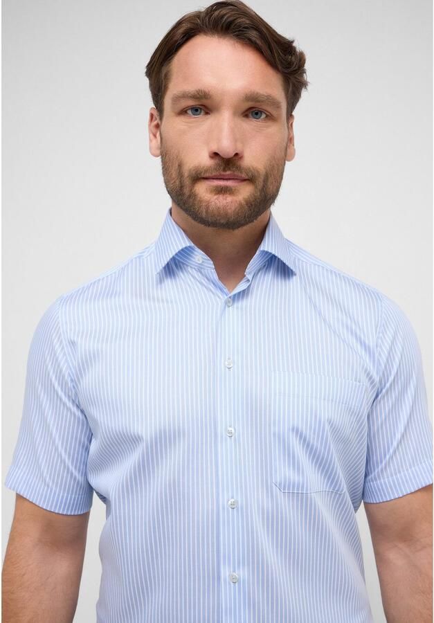 Eterna Overhemd met korte mouwen Comfort fit NON IRON (strijkvrij) - Foto 3