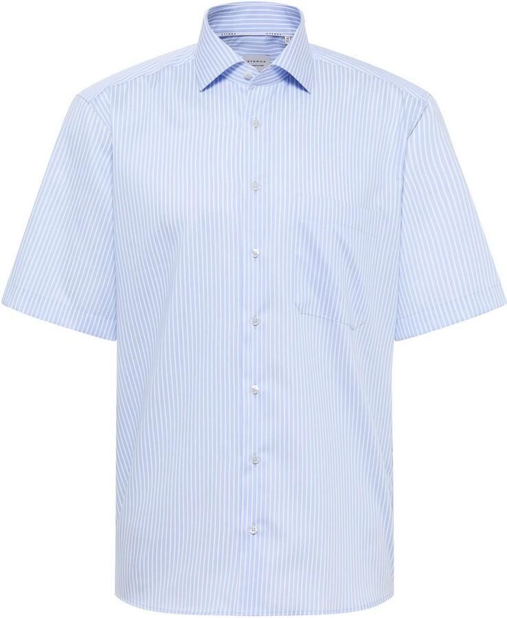 Eterna Overhemd met korte mouwen Comfort fit NON IRON (strijkvrij)